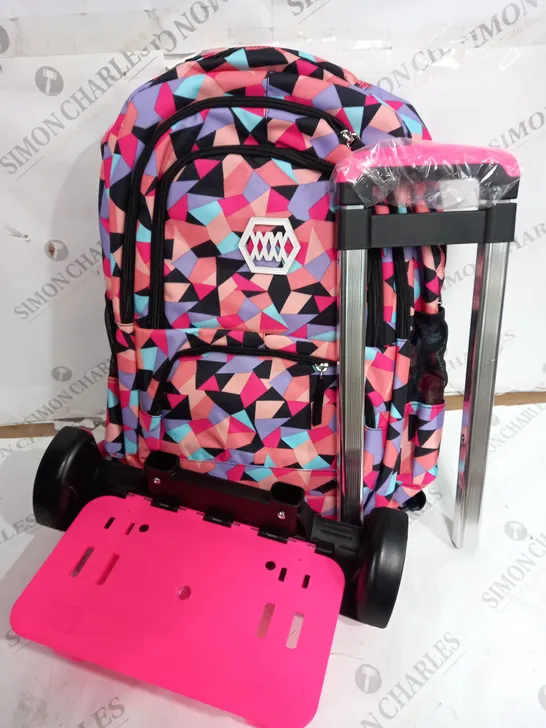 DRENECO SCHOOLBAG WITH WHEELED PLATFORM