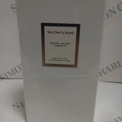 BOXED AND SEALED VAN CLEEF AND ARPELS SANTAL BLANC NO 26941FG COLLECTION EXTRAORDINAIRE EAU DE PARFUM 75ML