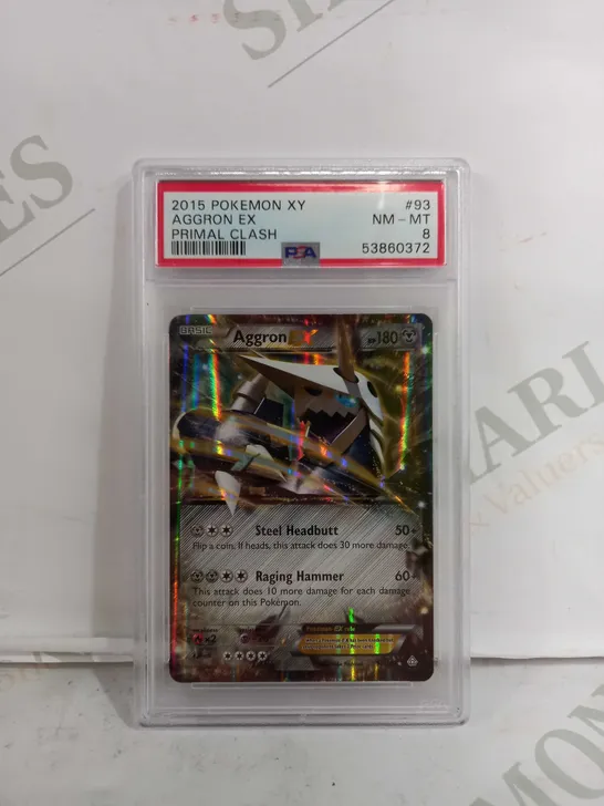 PSA 2015 POKEMON XY AGGRON EX PRIMAL CLASH 8