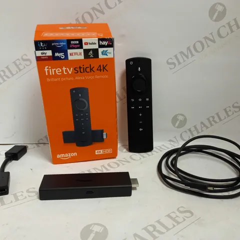 AMAZON FIRE TV STICK 4K WITH ALL-NEW ALEXA VOICE REMOTE