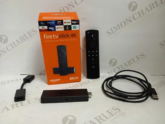 AMAZON FIRE TV STICK 4K WITH ALL-NEW ALEXA VOICE REMOTE RRP £69.99