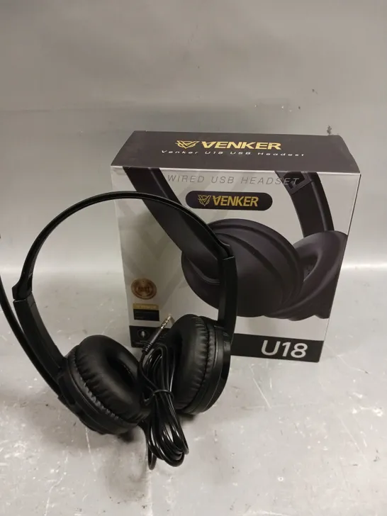 BOXED VENKER U18 USB HEADSET 