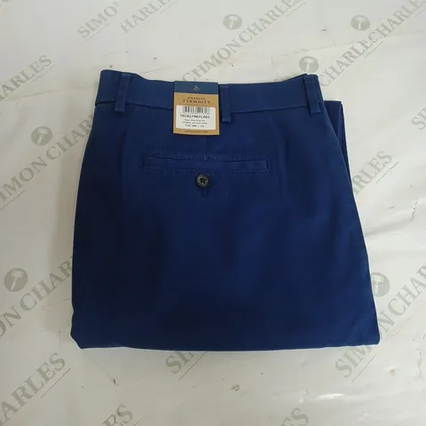 CHARLES TYRWHITT ROYAL BLUE SLIM FIT CHINOS - 40W 32L