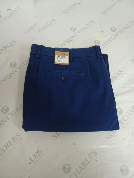 CHARLES TYRWHITT ROYAL BLUE SLIM FIT CHINOS - 40W 32L