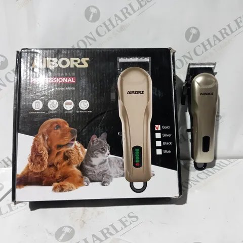 BOXED AIBORS RECHARGEABLE PROFESSIONAL CLIPPERS FOR PETS