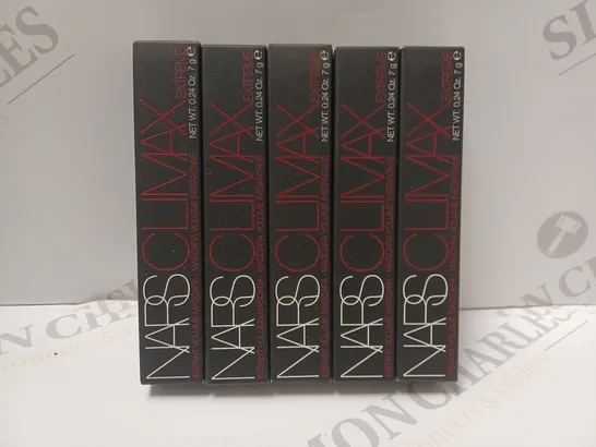 BOX OF APPROX 10 X 7G NARS CLIMAX EXTREME MASCARA #UNCENSORED BLACK