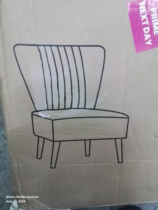 BOXED NEO PINK VELVET SHELL CHAIR (1 BOX)