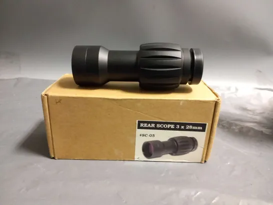 BOXED STAR REAR SCOPE 3 X 28MM SC-05