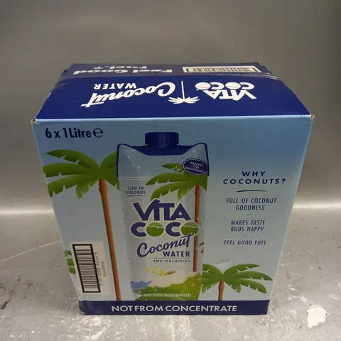 BOXED VITA COCO COCONUT WATER 6X1L - COLLECTION ONLY