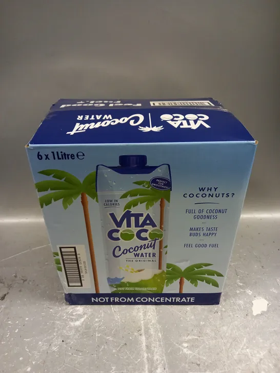 BOXED VITA COCO COCONUT WATER 6X1L - COLLECTION ONLY