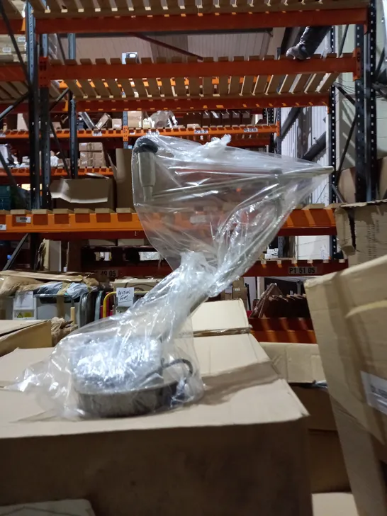 PALLET OF ASSORTED LIGHTING PIECES AND CROCKERY TO INCLUDE SHADES, LAMP BASES, PLATES, AND MUGS 