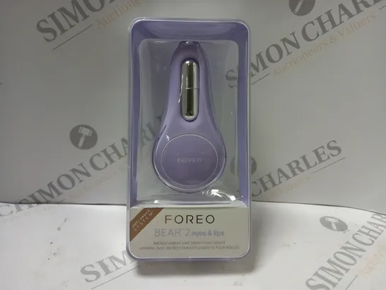 FOREO BEAR 2 EYES & LIPS MICROCURRENT LINE SMOOTHING DEVICE 