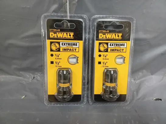 2 SEALED DEWALT DT7508 IMPACT WRENCH TO IMPACT DRIVER ATTACHMENT