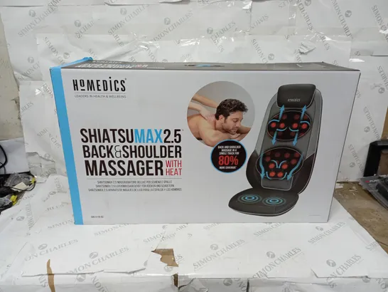 BOXED HOMEDICS SHIATSU MAX 2.5 BACK AND SHOULDER MASSAGER WITH HEAT CBS-2170-EU