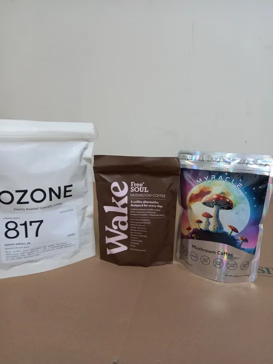 LOT OF 6 ASSORTED COFFEE BEANS AND GROUND COFFEE TO IN LAVAZZA