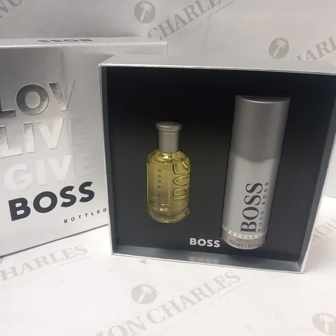 BOXED HUGO BOSS LOVE LIVE GIVE BOSS BOTTLED GIFT SET