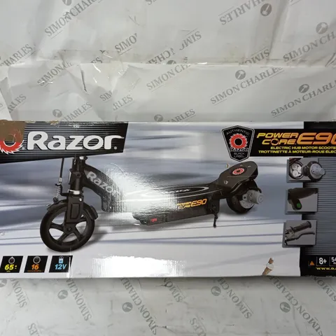 RAZOR POWERCORE E90 SCOOTER BLACK - COLLECTION ONLY - BOXED