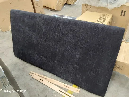 DESIGNER 5' KINGSIZE HEADBOARD BLACK FABRIC 