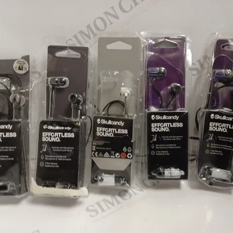 5 X SKULLCANDY JIB WIRED EARPHONES