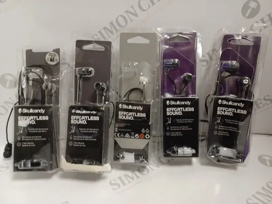 5 X SKULLCANDY JIB WIRED EARPHONES