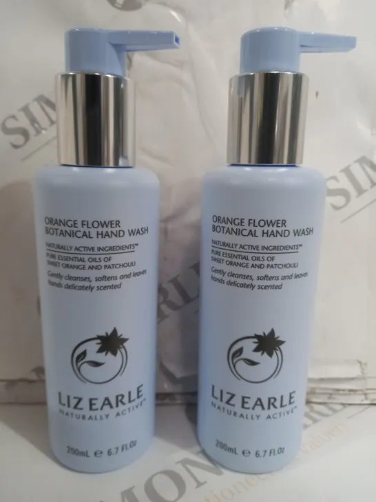 BOXED LIZ EARLE ORANGE FLOWER BOTANICAL HAND WASH