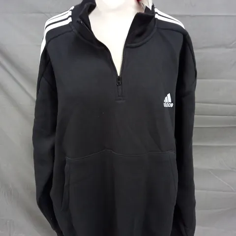 ADIDAS 3 STRIPE 1/4 ZIP JACKET - 2XL