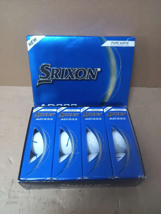 BOXED PACK OF 4 SRIXON  2024 GOLF BALLS WHITE