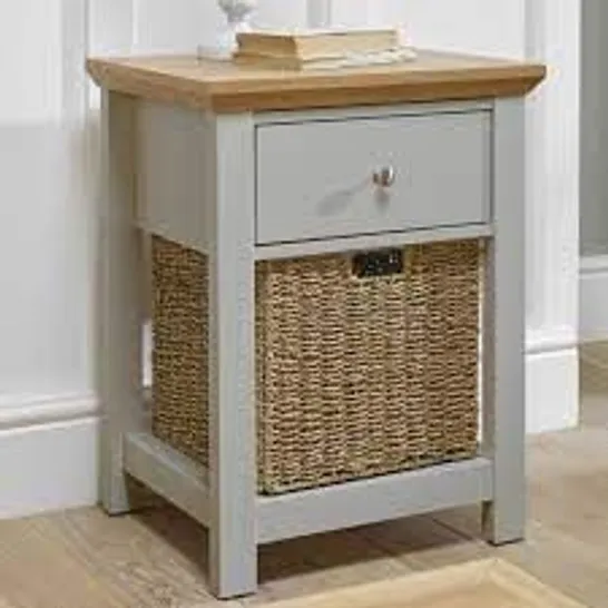 BOXED COTSWOLD LAMP TABLE - GREY