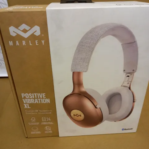 BOXED HOUSE OF MARLEY POSITIVE VIBRATION XL BLUETOOTH HEADPHONES EM-JH141-CP