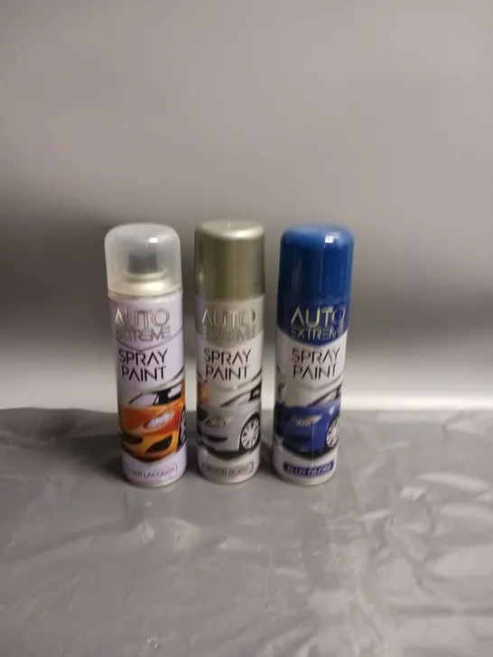 LOT OF APPROX. 20 AUTO EXTREME SPRAY PAINT VARIOUS COLOURS 