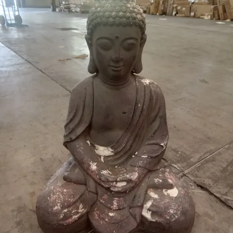 BOXED LARGE SITTING BUDHA FIGURE