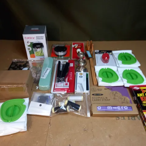 LOT OF ASSORTED HOUSEHOLD ITEMS TO INCLUDE ANT AND NEST KILLER, HOOVER BAGS AND TOOL ACCESSORIES