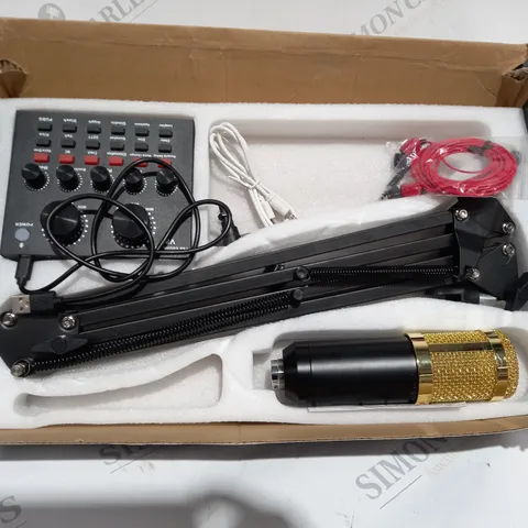 PODCAST EQUIPMENT BUNDLE, BM-800 PODCAST MICROPHONE BUNDLE