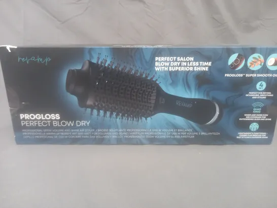 BOXED REVAMP PROGLOSS PERFECT BLOW DRY VOLUME & SHINE AIR STYLER