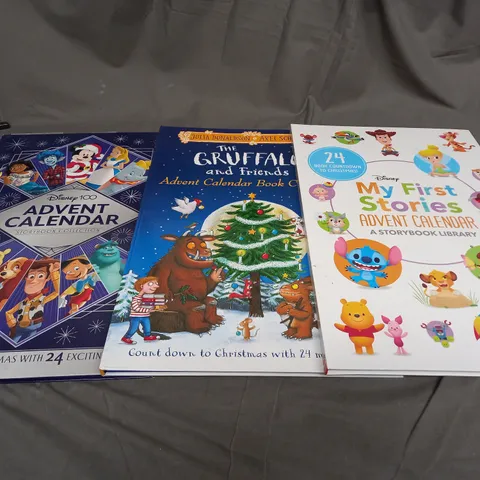 APPROXIMATELY 5 ASSORTED GIANT ADVENT CALENDARS TO INCLUDE DISNEY AND THE GRUFFALO