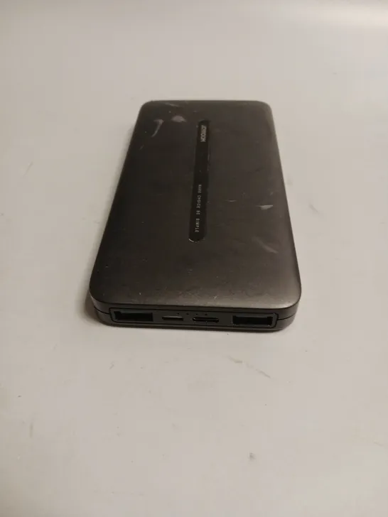 JOYROOM POWERBANK IN BLACK, TYPE-C AND MICRO USB INPUT AND X2 USB OUTPUT PORTS