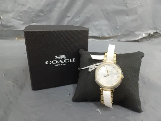 BOXED COACH LADIES CARY CRYSTAL WATCH