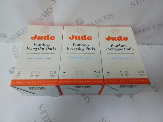 BOX OF APPROXIMATELY 72 UNOPENED JUDE BAMBOO EVERYDAY PADS