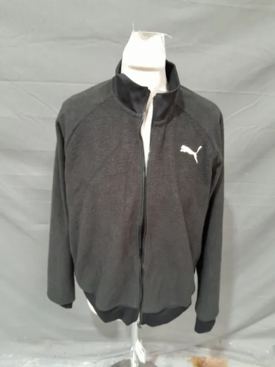 PUMA TRAIN BLACK FLEECE JACKET - US MEDIUM