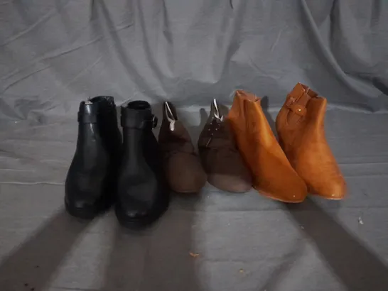 APPROXIMATELY 10 PAIRS OF ASSORTED WOMEN SHOES IN VARIOUS STYLES AND SIZES 