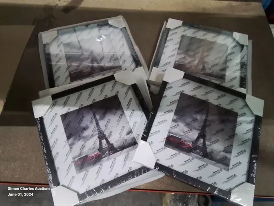 A BOX OF 4 12×12 PHOTO FRAMES IN BLACK 