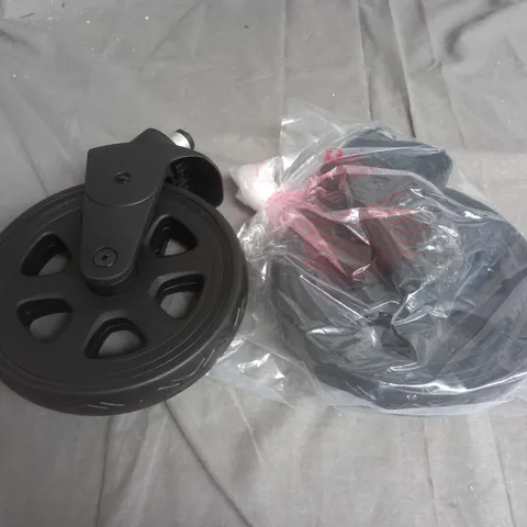 PACK OF 2 DETACHABLE WHEELS IN BLACK