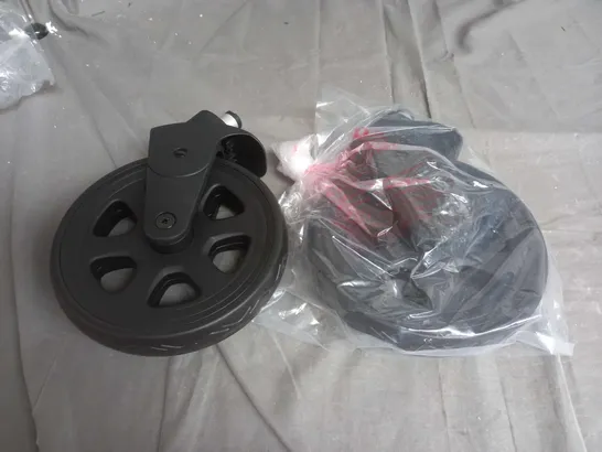 PACK OF 2 DETACHABLE WHEELS IN BLACK