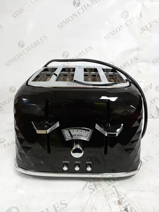 DELONGHI BRILLANTE BLACK 4 SLICE TOASTER RRP £64