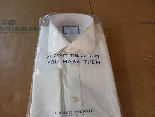 CHARLES TYRWHITT SLIM FIT LONG SLEEVED SHIRT - 16.5 / 35"