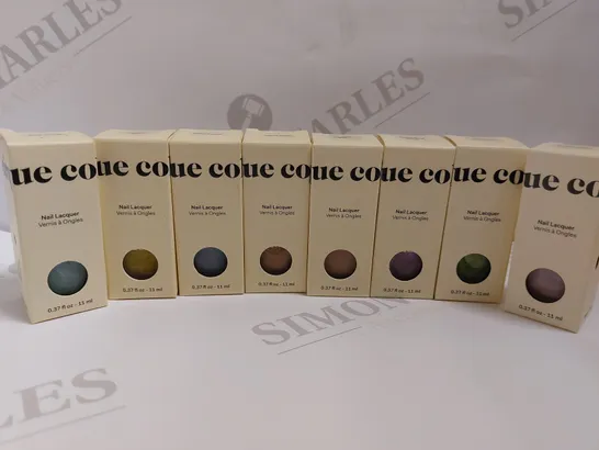 BOX OF APPROX 8 CIRQUE COLORS NAIL LACQUER IN ASSORTED COLOURS 