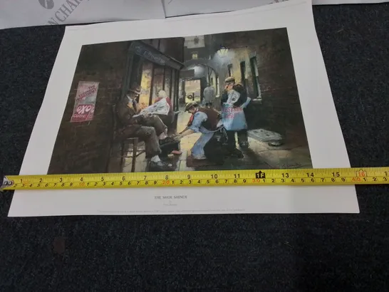 PRINT OF 'THE SHOE SHINER' BY TOM BROWN 102/500