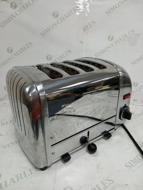 BOXED DUALIT 4 SLOT VARIO CLASSIC TOASTER WITH TWO SANDWICH CAGES