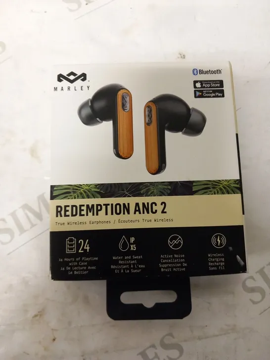 BOXED HOUSE OF MARLEY REDEMPTION ANC 2 TRUE WIRELESS EARPHONES EM-DE031-SB