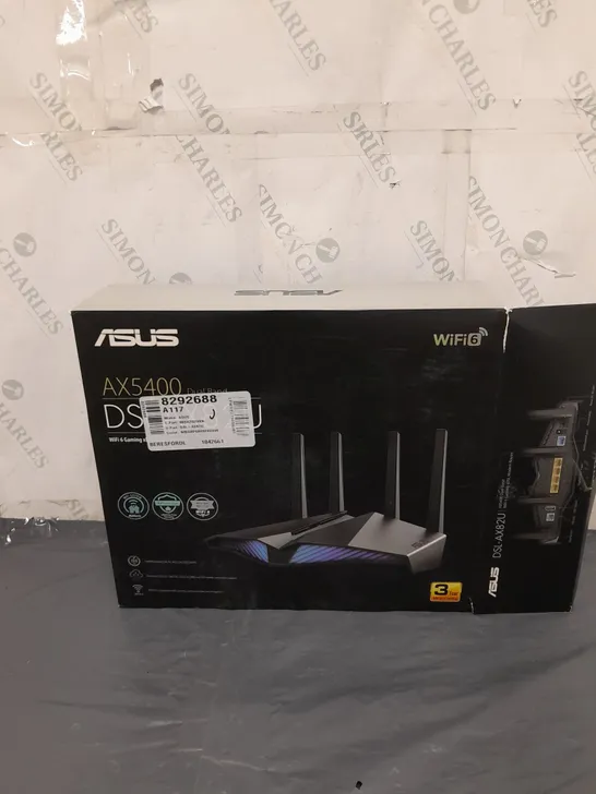 BOXED ASUS AX5400 DUAL BAND GAMING MODEM ROUTER 